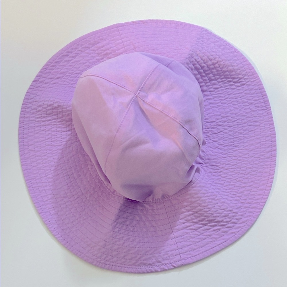Toddler Girls Purple Bright Teal Sun Hat Preloved